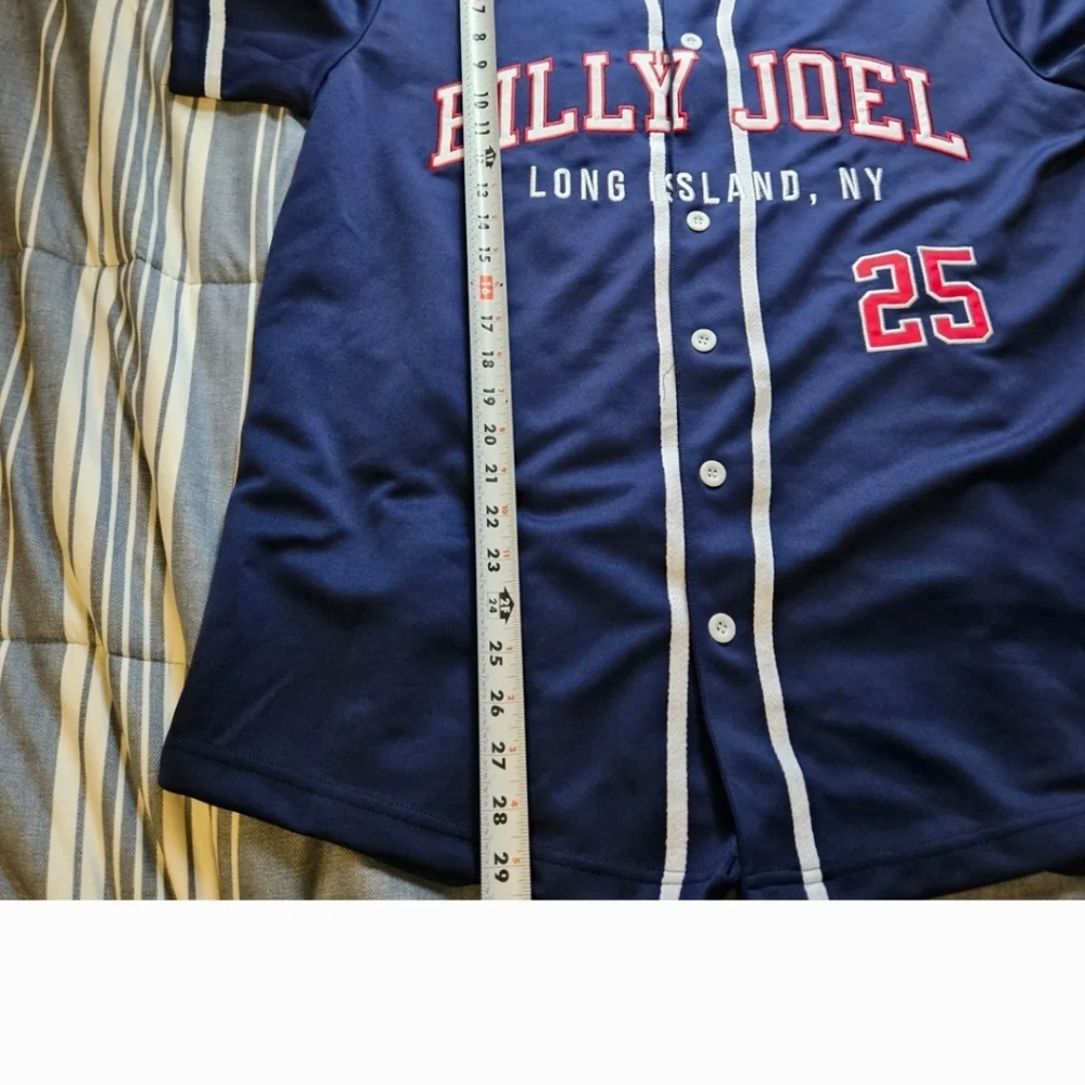 Concert Baseball Jersey Official Billy Joel Concertwear Size L - Picture 4 of 6